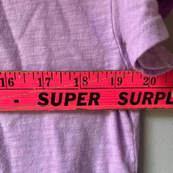 Anthropologie NWT T.La Lilac Lavender Flutter Ruffle Short Sleeve Boxy Crop SM - Picture 16 of 16